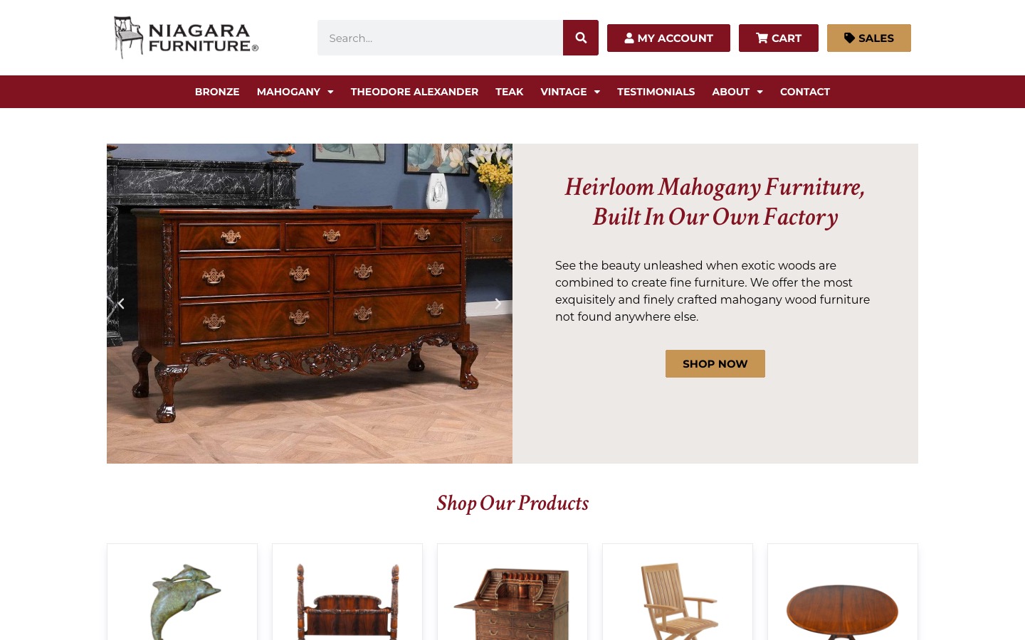 The current homepage